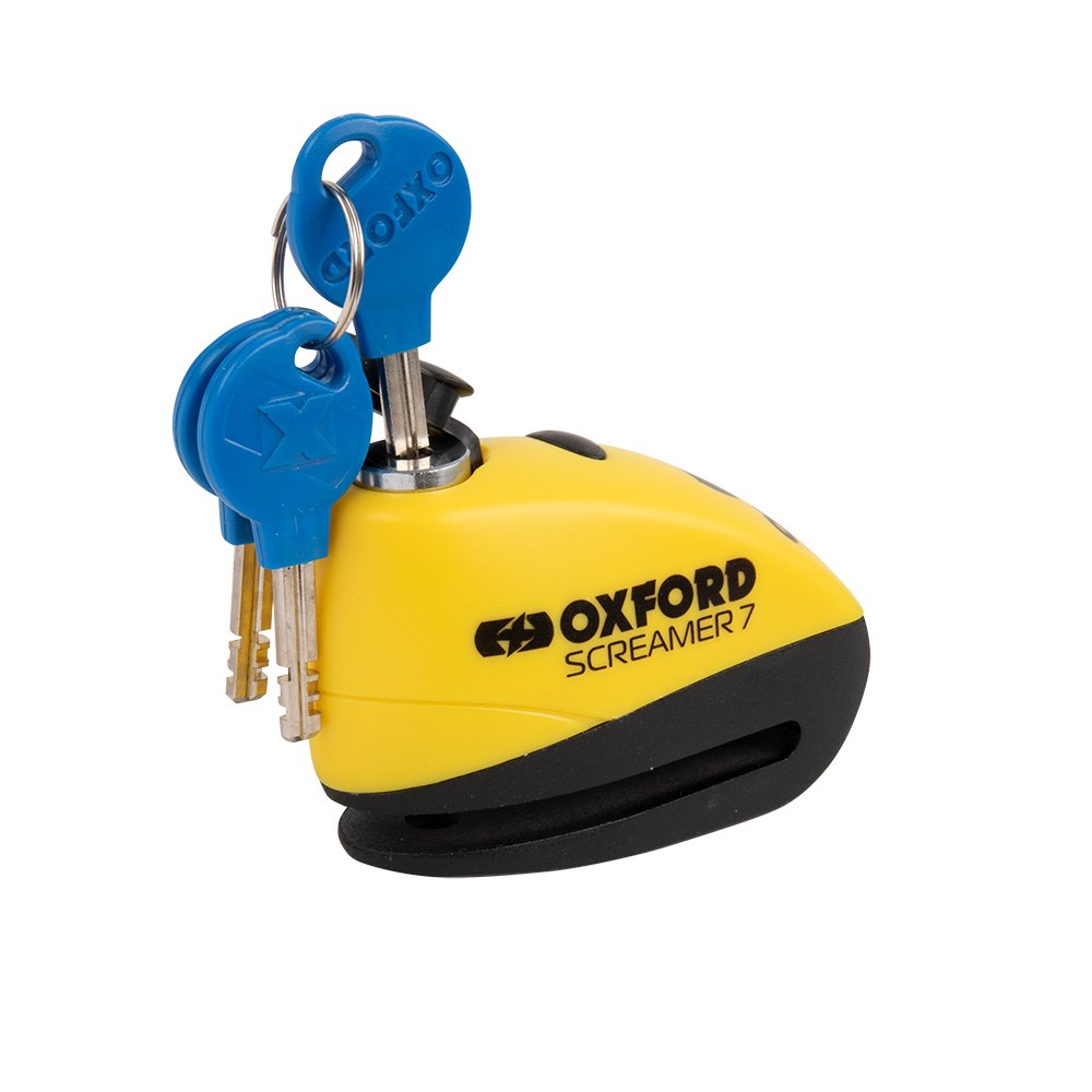 Oxford Screamer7 Alarm Disc Lock - LK289 Black / LK290 Yellow