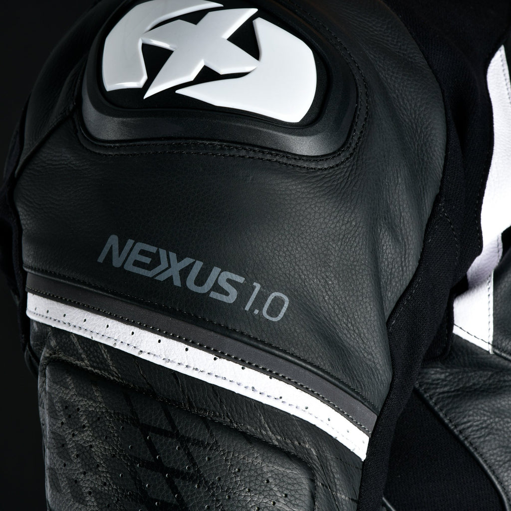 Oxford Nexus 1.0 Leather MS Jkt Blk/Wht