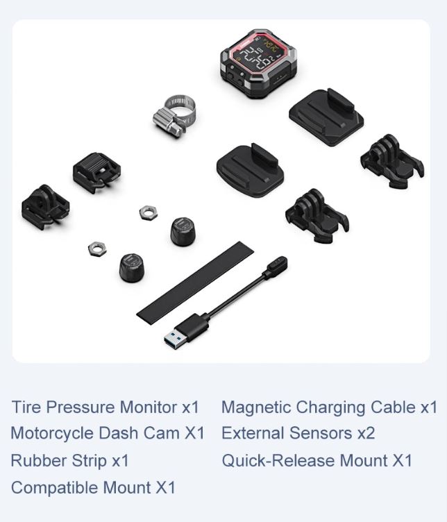 Chigee G3 External Tyre Pressure Monitor in Black - MFP0073..