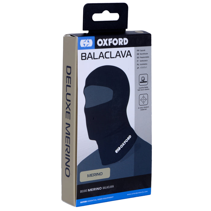 Oxford Deluxe Balaclava Merino - Black