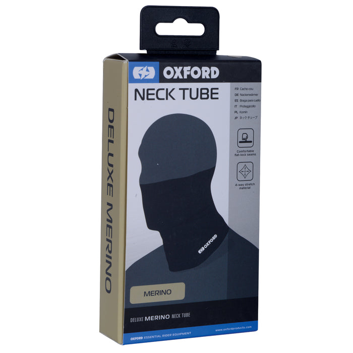 Oxford Deluxe Neck Tube Merino - Black