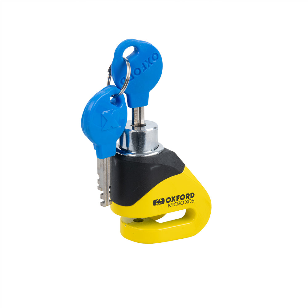 Oxford Micro XD5 Disc Lock Yellow LK205