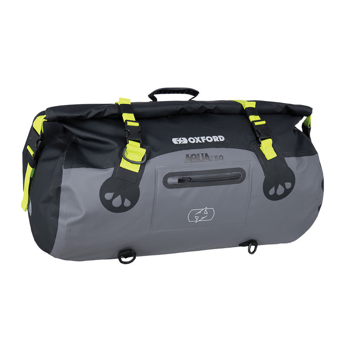 Oxford AQUA T-50 ROLL BAG - BLACK/GREY/FLUO